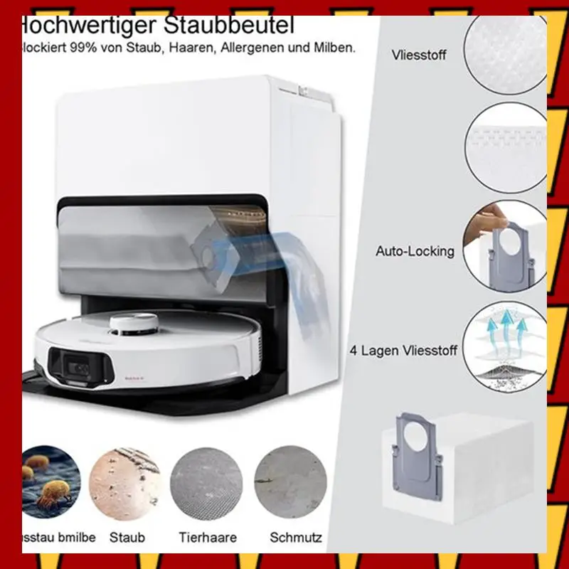 

ABNP 4 шт. пылесборник для Roborock S8 Maxv Ultra / P10 A7400RR / Q Revo / Qrevo Pro / Qrevo Maxv / Qrevo S / Qrevo Plus запасные части