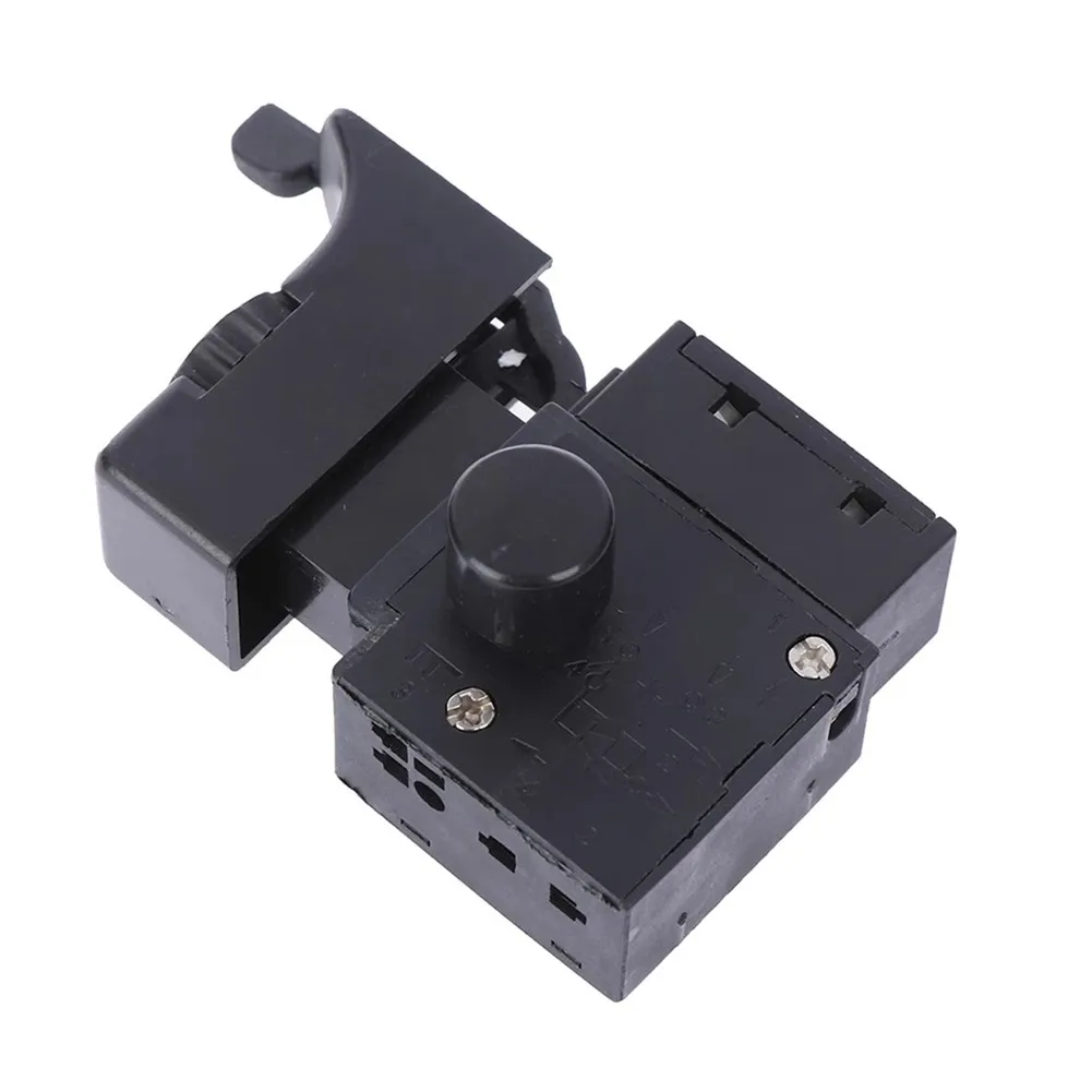 FA2-6/1BEK Black 6A 250V Electric Drill Speed Control Trigger Button Switch Trigger Switch With Small Light For Power Tools