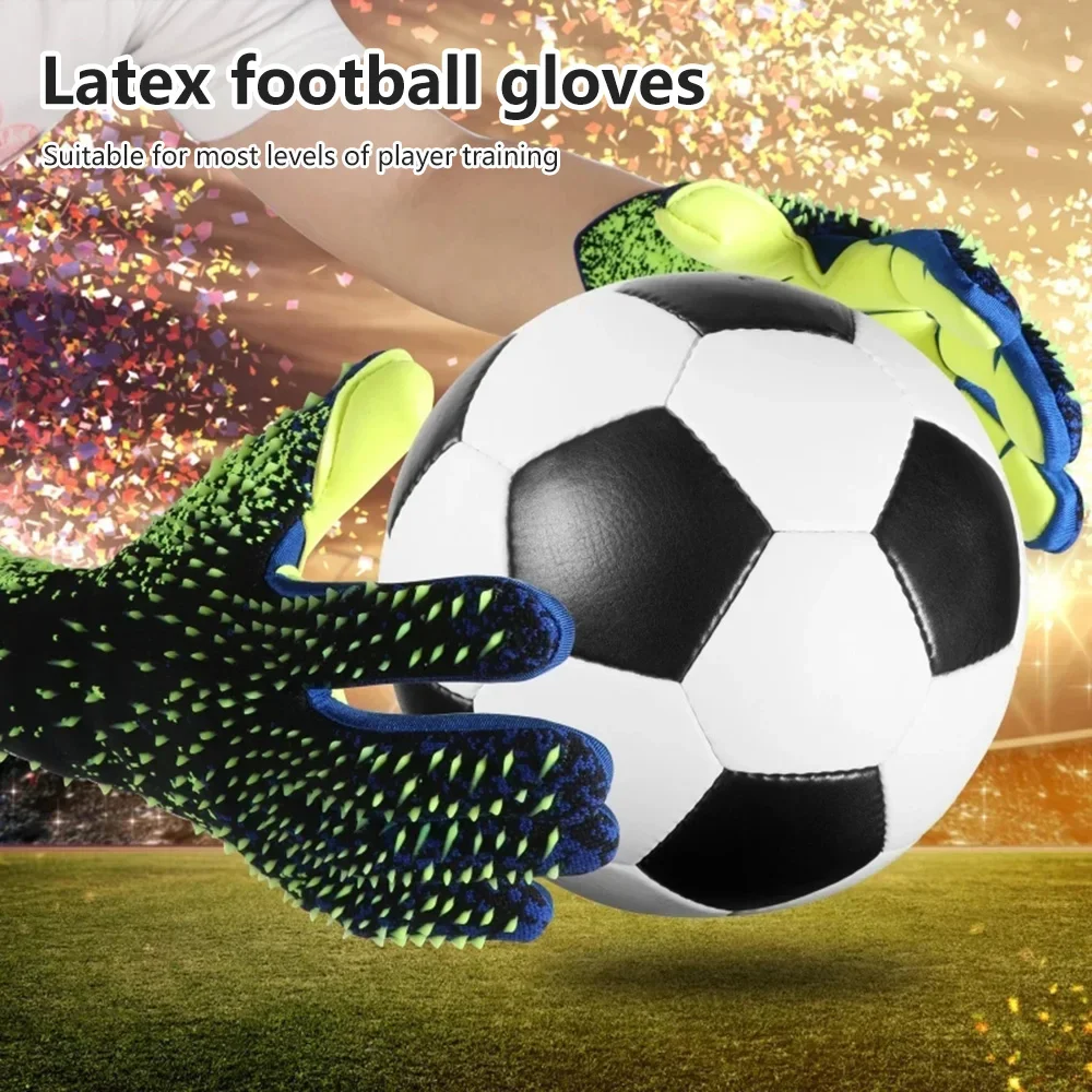 Latex Goalkeeper Gloves Thickened Football Professional Protection Adults Teenager Goalkeeper Soccer Goalie Football Gloves