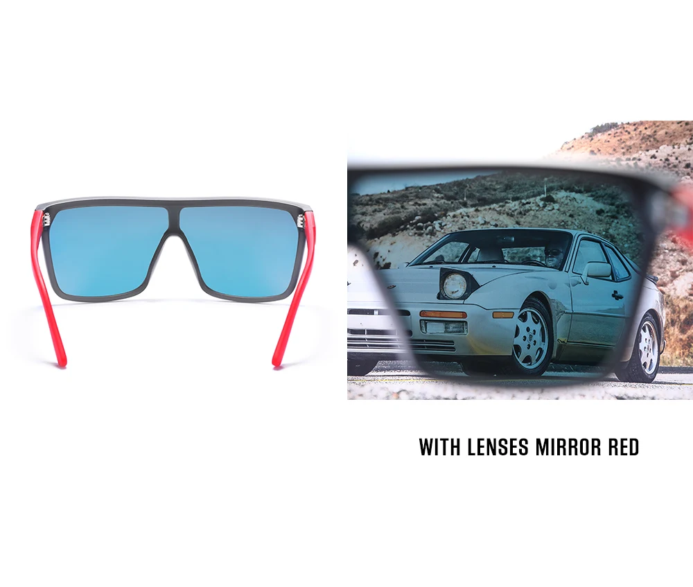 Kdeam High-End-Angels onnen brille für Männer und Frauen einteilige polarisierte Sonnenbrille mit langlebigen 5-Barrel-Scharnieren – Detail 18
