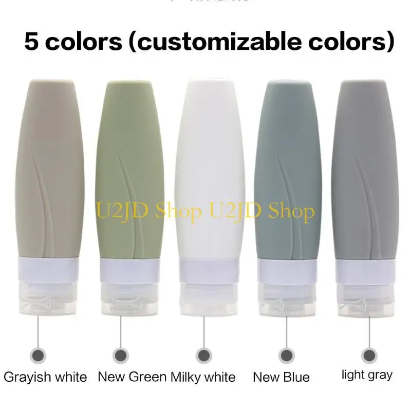 U2JD leere Flasche Reise kosmetische nachfüllbare Flasche tragbare Silikon -Flüssigkeitshampoo