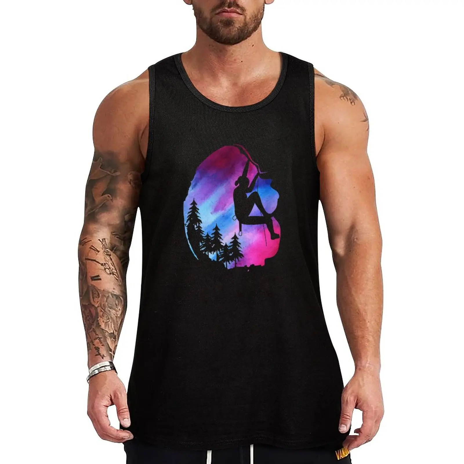 

climbing, rock climbing, rock, climber, mountains, bouldering, climb, mountain, Tank Top Bodybuilding shirt