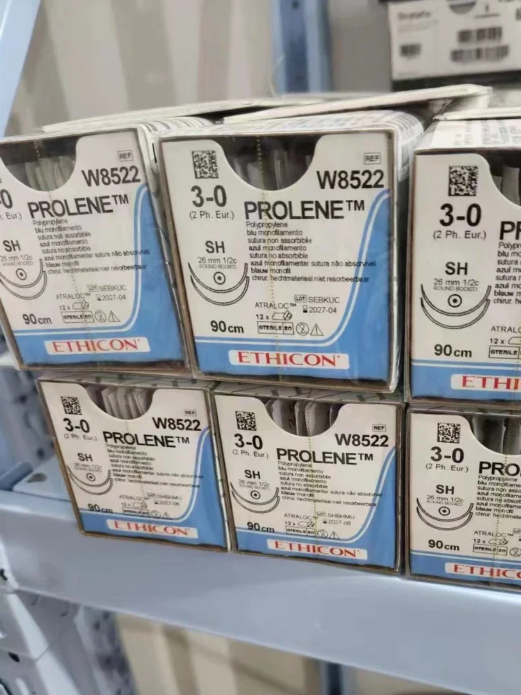 3-0 rundes PROLENE W8522 nicht absorbierbares Nahtfaden aus Polypropylen