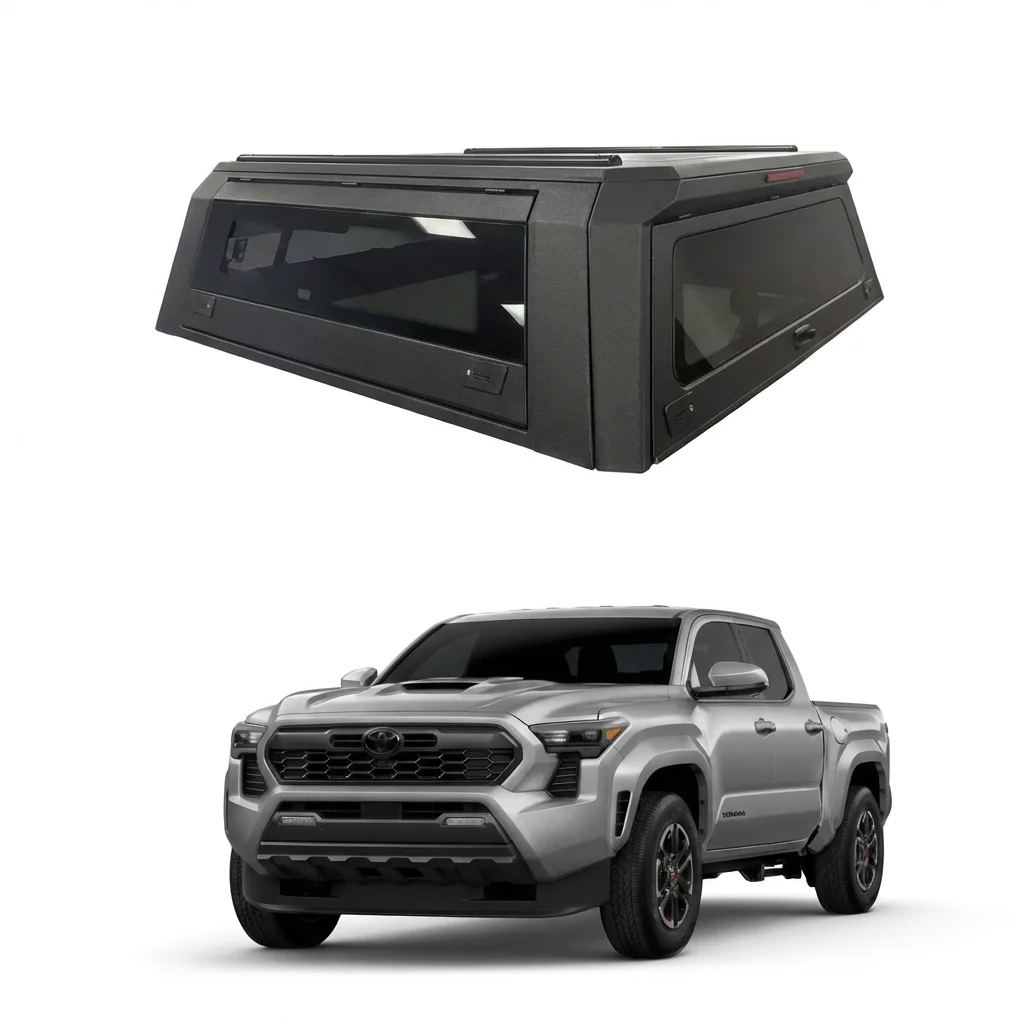 

4x4 Aluminum Alloy Steel Single Dual Cab Pickup Truck Bed Hardtop Topper Canopy for Toyota Tacoma 2016-2023 2024-2025