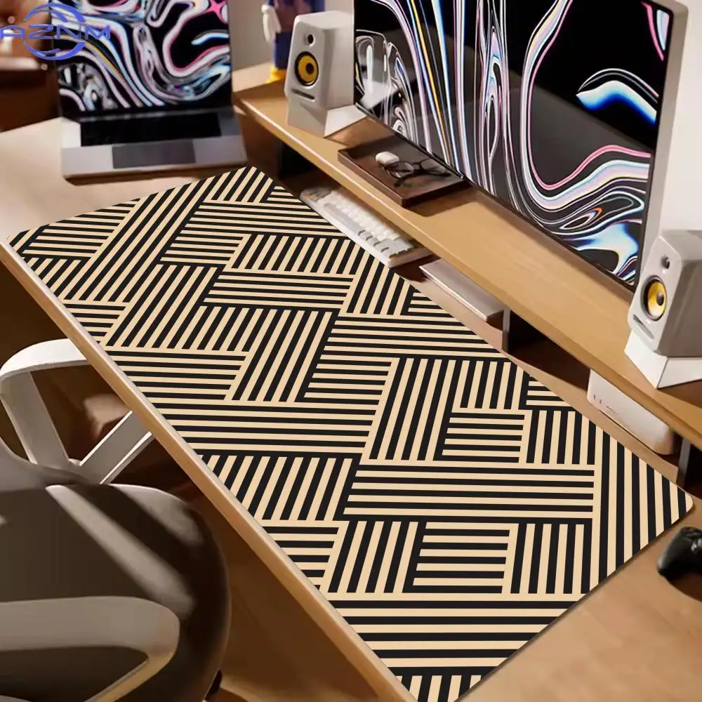 Striped Style Mouse Pad XL Computer Accessories Office Game Table Mats Rubber Anti-slip Gaming Keyboard Mousepads XXL Desk Pads