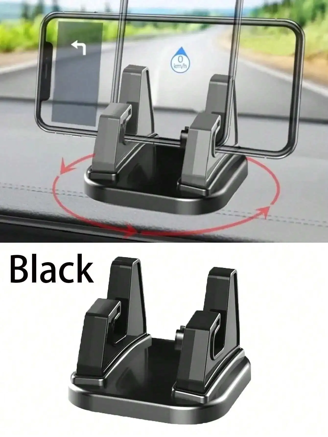 

Car Phone Holder Stick To Dashboard Silicone Bracket Phone Stand Car Dashboard GPS Stable Phone Supports