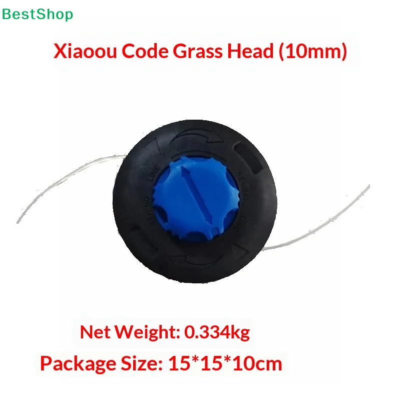 M10*1.25mm Grass Lawn Mover Trimmer Head for Brush Cutter Lawn Mower Garden Machinery Parts Replacement Accessories