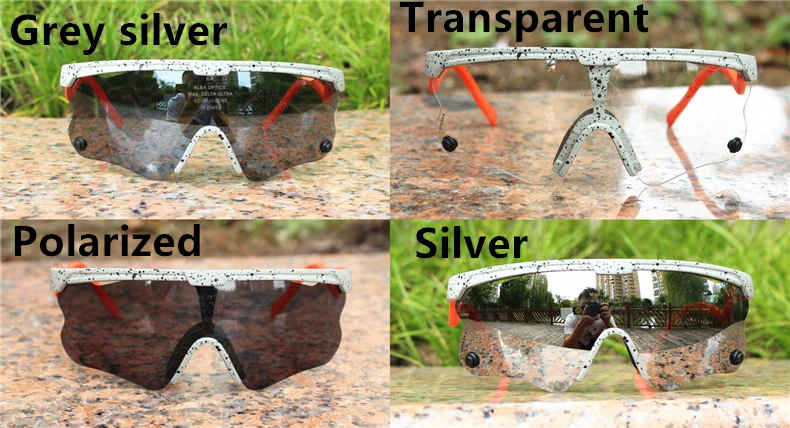 Original ALBA Delta Ultra Polarized Cycling Eyewear Men Women Sports Goggles Road Mtb Mountain Bike Bicycle Glasses Sunglasses