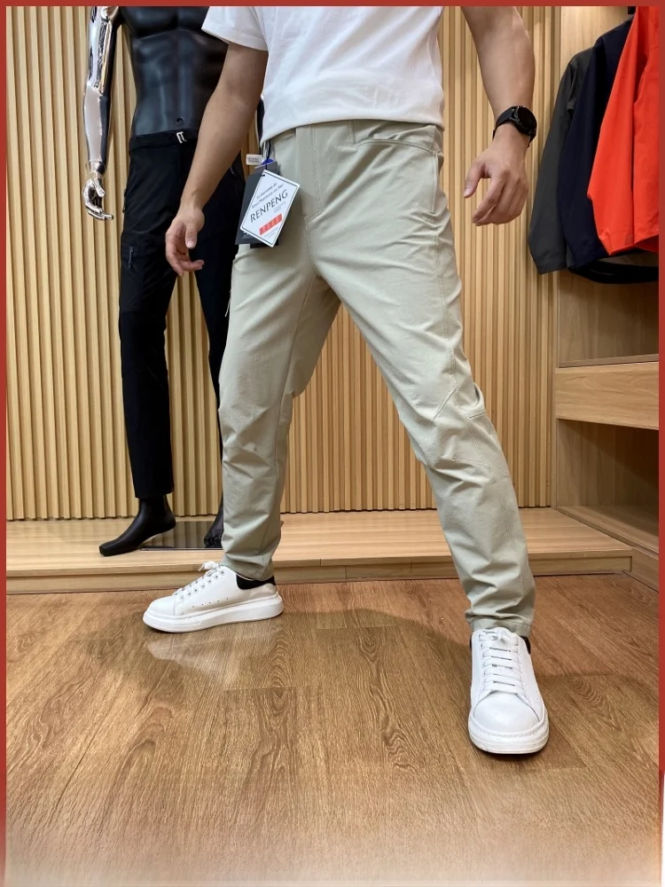

Outdoor Men's Casual Long Pants Qui Dry 3D Tailoring Autumn Youth Active Sle Straight Leg Pants Regular Thin C...