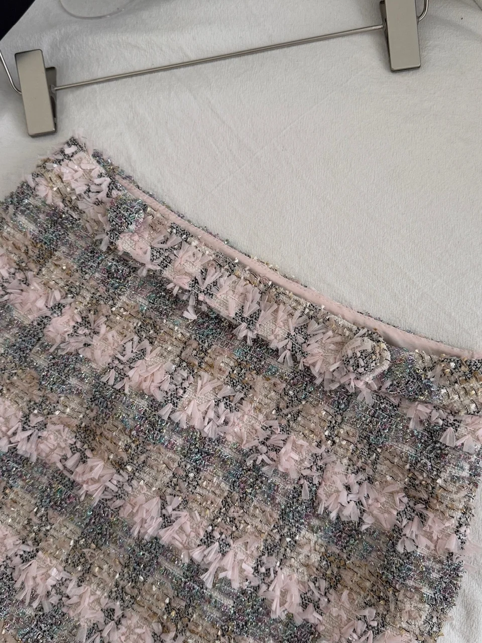 Atasan Tweed Ele Heavyweight Svel, Rok Bodycon Pinggang Tinggi, Pakaian Musim Gugur, Kerah Bulat, Penuh Pesona Vintage