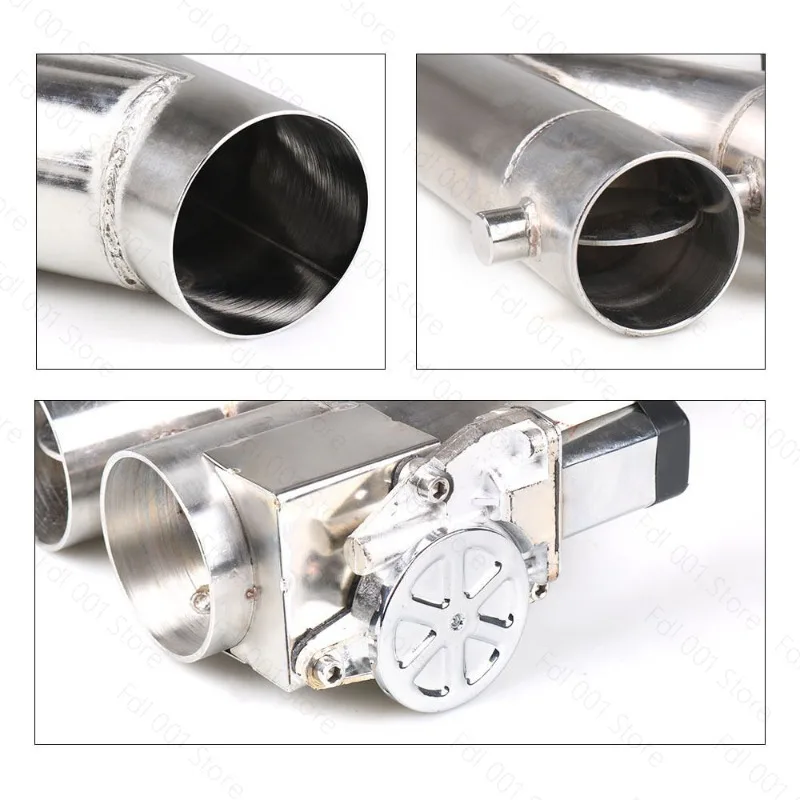2025 Car modified exhaust pipe double opening Y-shaped exhaust valve stainless steel voice changing remote control