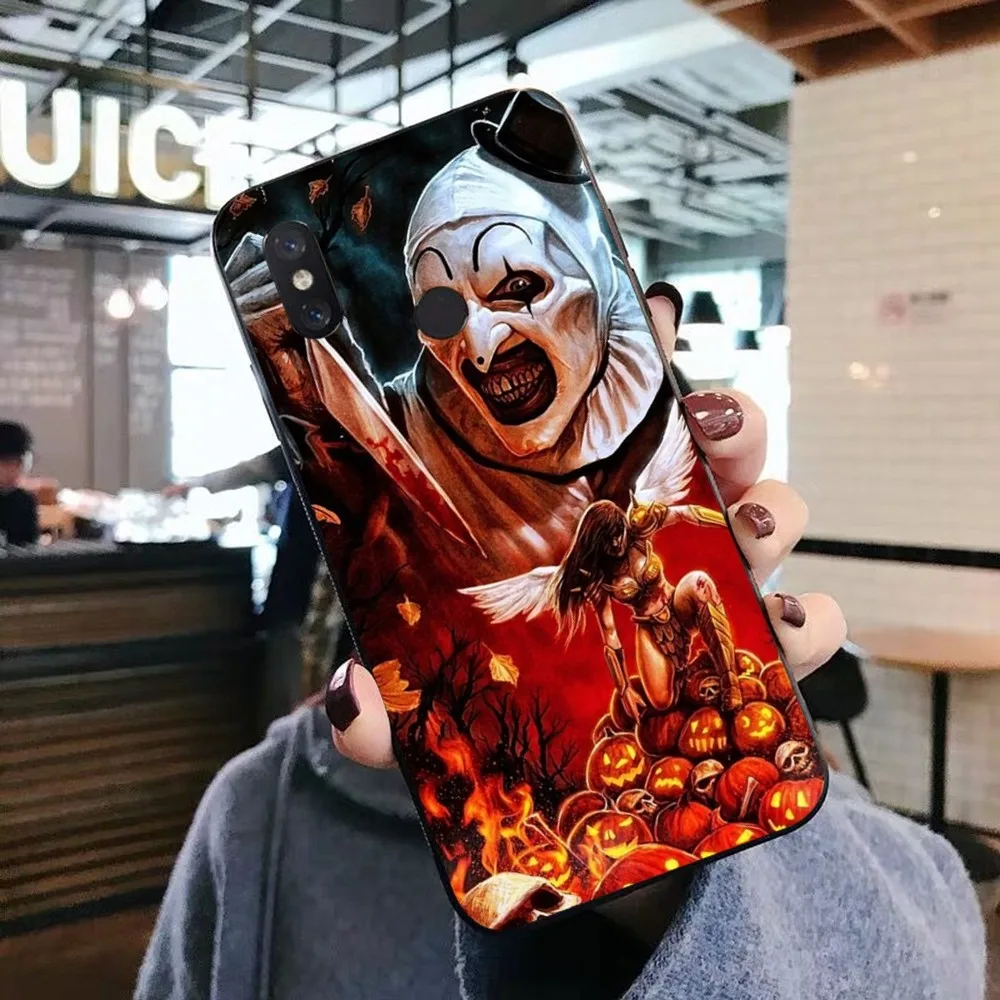 Horror Movie Terrifier Phone Case For Xiaomi Mi 5X 8 9 10 11 12 Lite Pro 10T PocoX3pro PocoM3 Note 10 Pro Lite