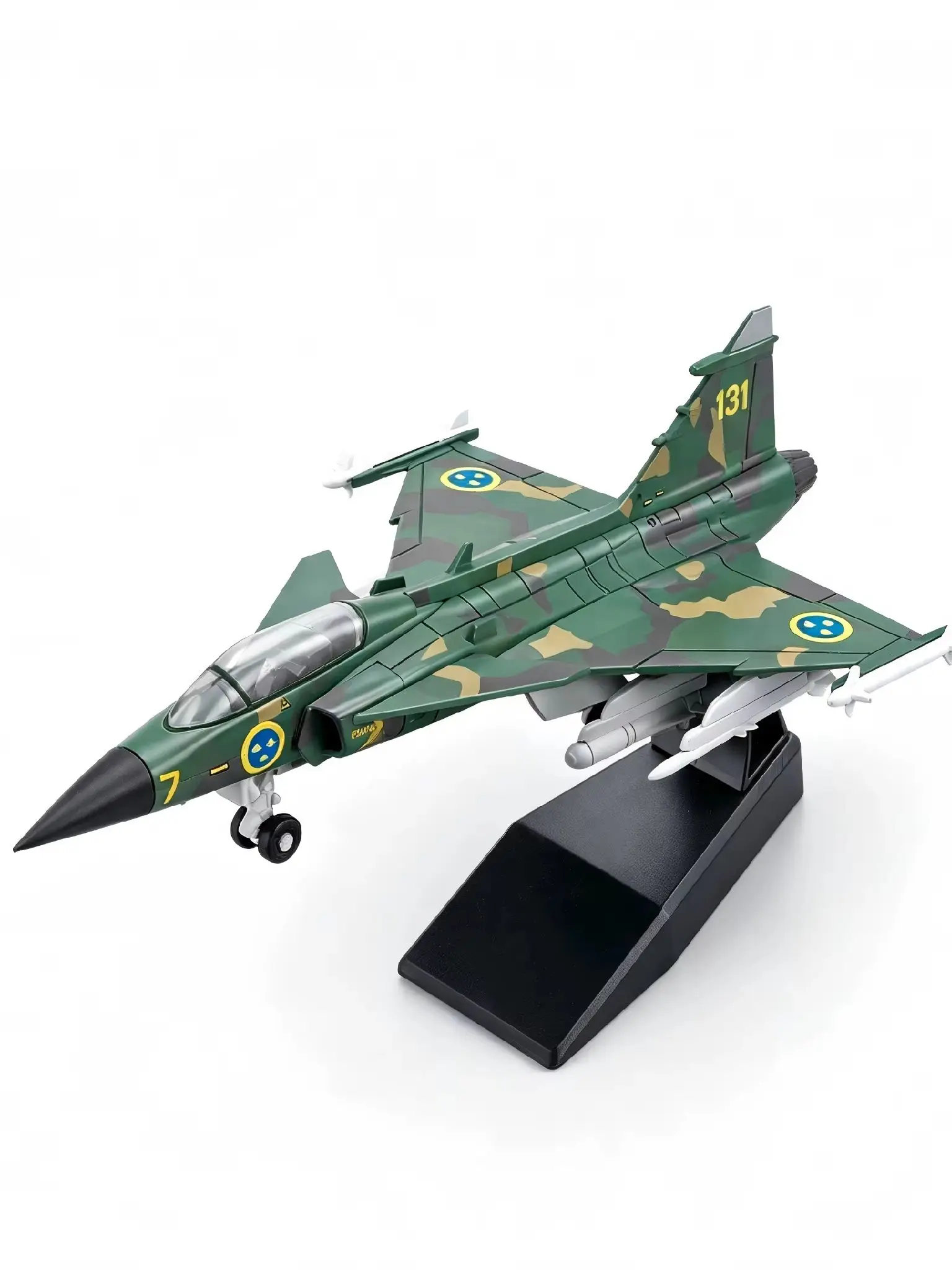 1/72 SAAB JAS-39 Gripen Model Myśliwca Szwedzkich Sił Powietrznych Wielofunkcyjny Samolot Bojowy Plastikowy Zestaw do Składania DIY Samolot Wojskowy — 2