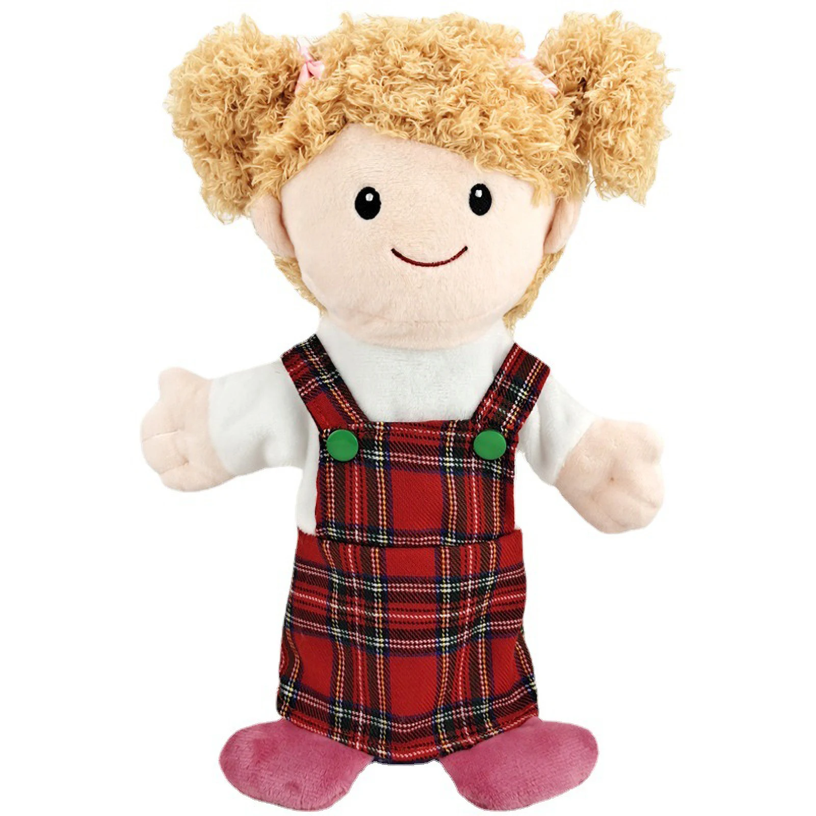 Hand Puppets Soft Plush Cartoon Family Story Time Theater Prop Toys Educational Stuffer Gift For Kids 30cm