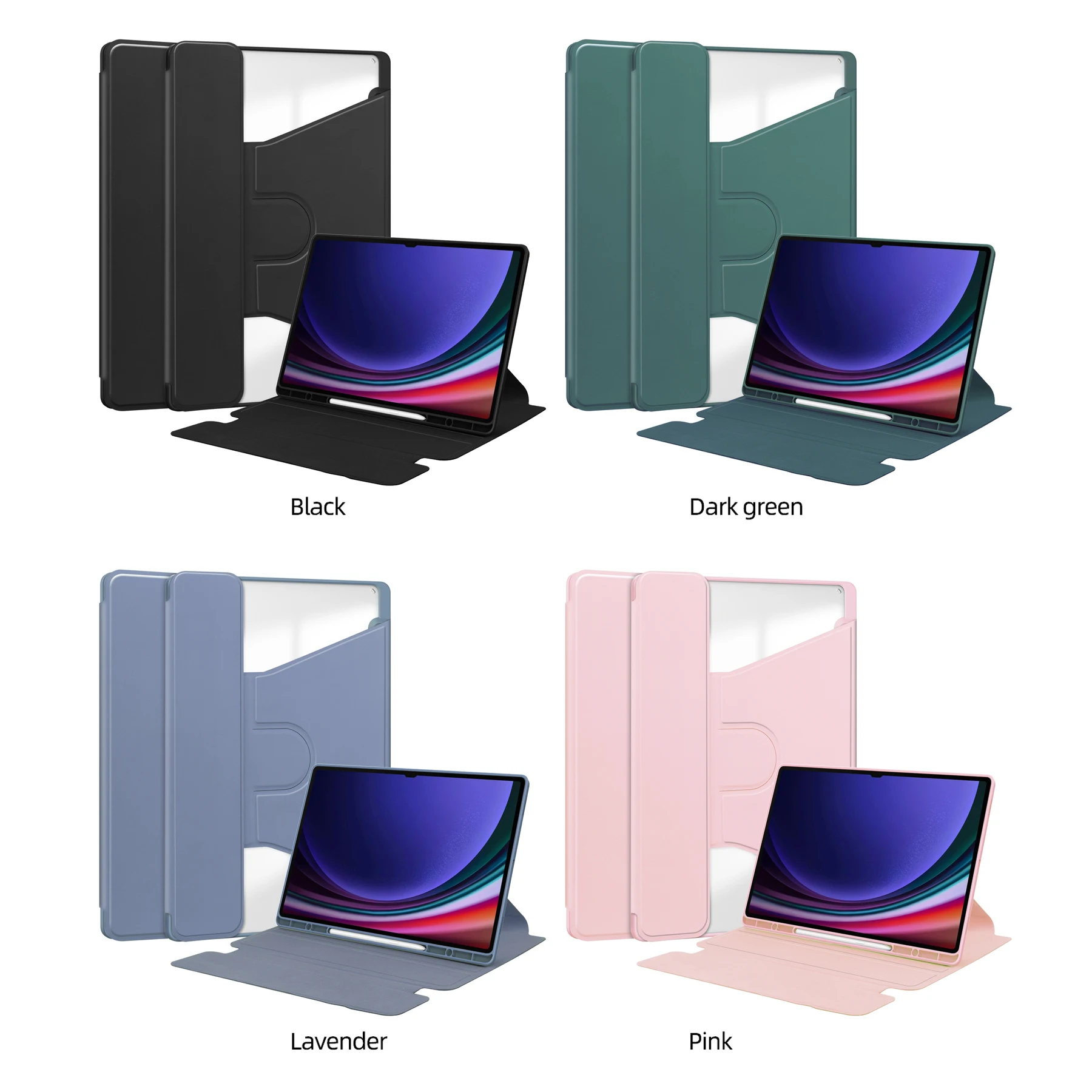360 Rotatable Case Universal For Galaxy Tab S10 S9 S8 Ultra 14.6\