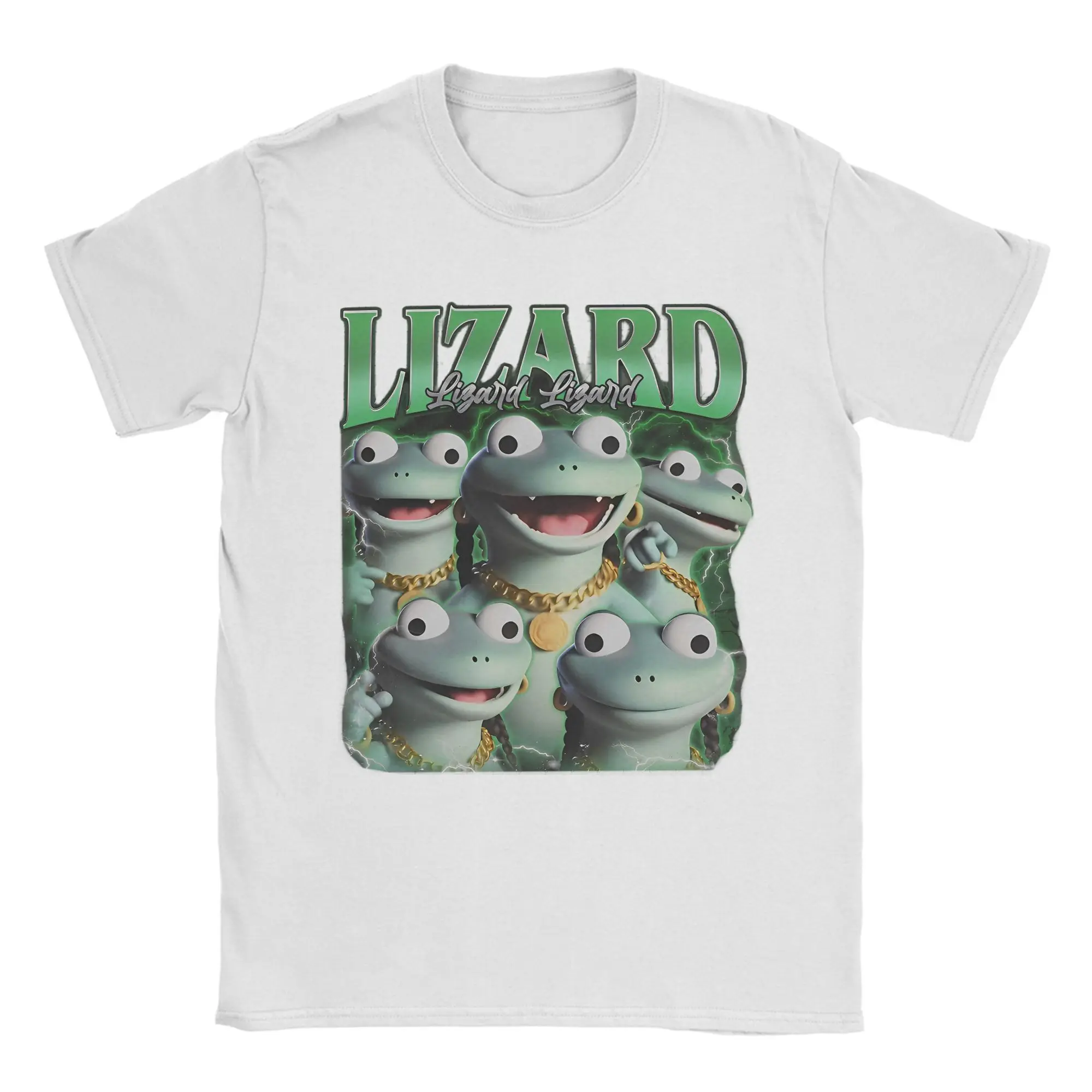 Fashion Elio Lizard Meme T-Shirt Men Women Round Collar Cotton T Shirt Short Sleeve Tee Shirt Plus Size Clothes