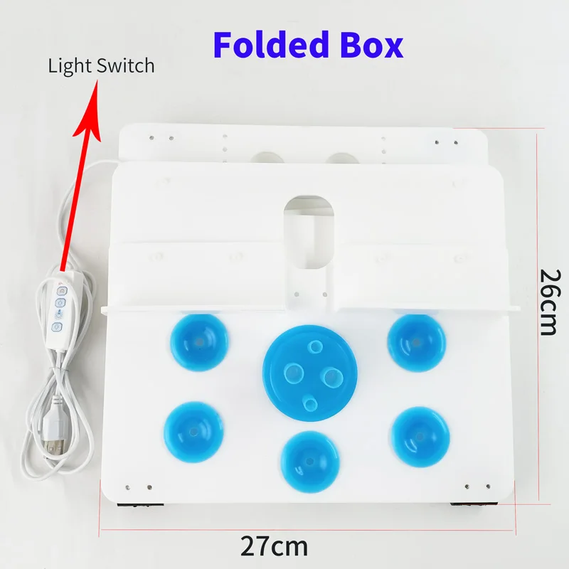 Caixa de treinamento de simulação laparoscópica único furo/poroso dobrável conjunto de treinador laparoscópico 30 / 0 graus câmera caixa de laparoscopia