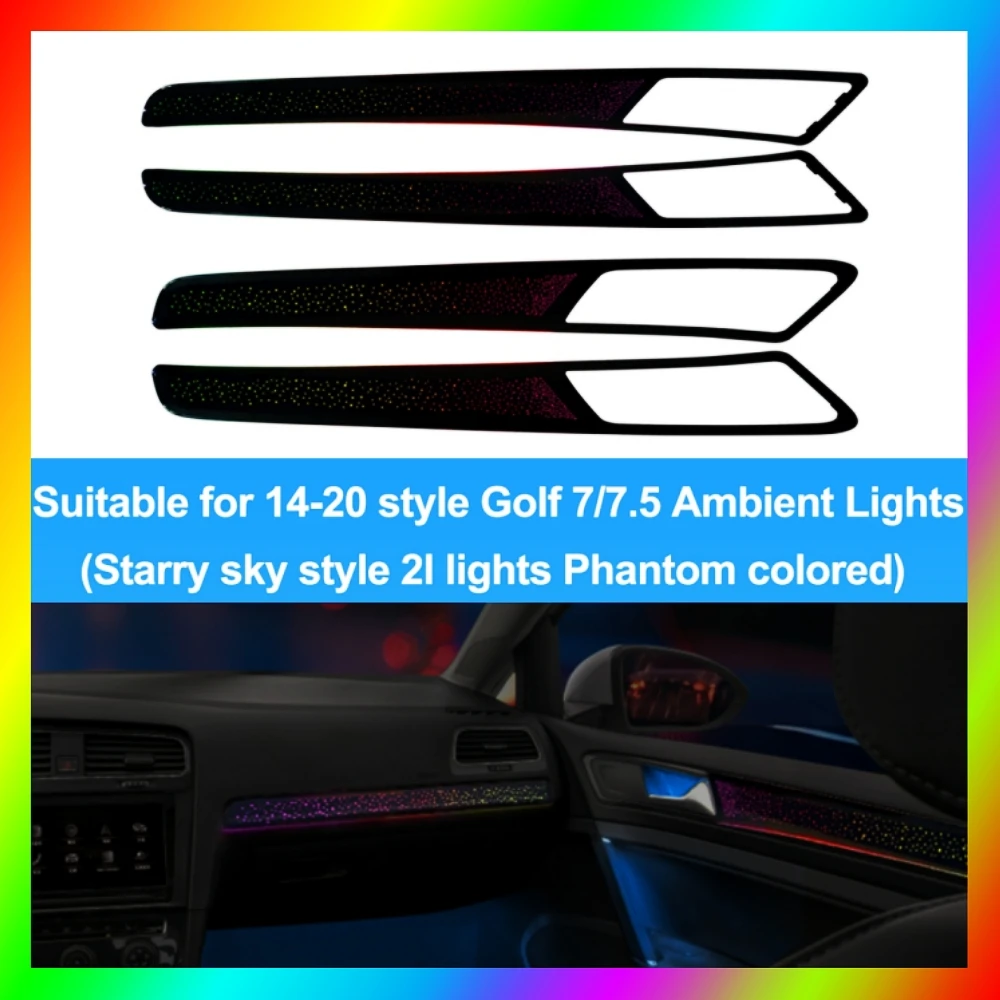 Custom Ambient Lighting Kit for 2010-2025 VW Golf MK6/7/7.5/8/8.5 1:1 OEM Mold Dashboard Four Door Panel Decoration Atmosphere