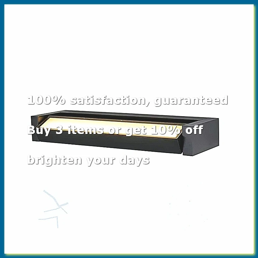 Waterproof Adjustable Angle Outdoor Wall Lamp, Aluminum Exterior Wall Lighting for Garden Decoration, Simple Design