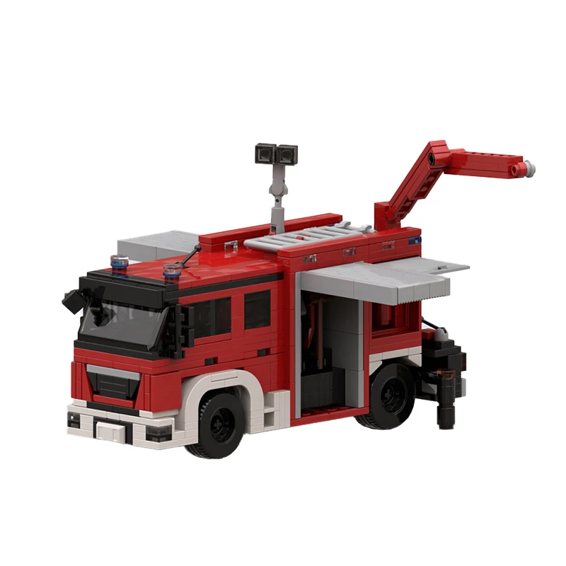 MOC Serie di Città Papendrecht Haarlem RW-Kran Autopompa Building Block Modello Kit Assemblaggio FAI DA TE Senior Mattoni Display Giocattoli Regali