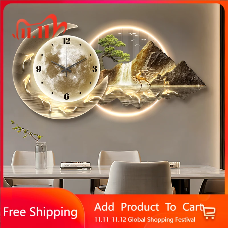 

Nordic Simple Wall Watch Aesthetic Modern Bedrooms Design Wall Watch Creative Minimalist Simple Metal Wanduhr Home Decoration