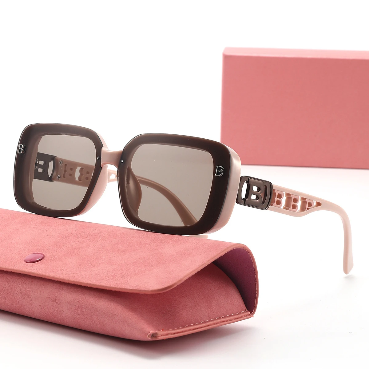 نظارات شمسية مربعة أنيقة للنساء والرجال بإطار صغير وأرجل حروف تصميم 2025 ضوء جديد فاخر Gafas De Sol Para Hombre