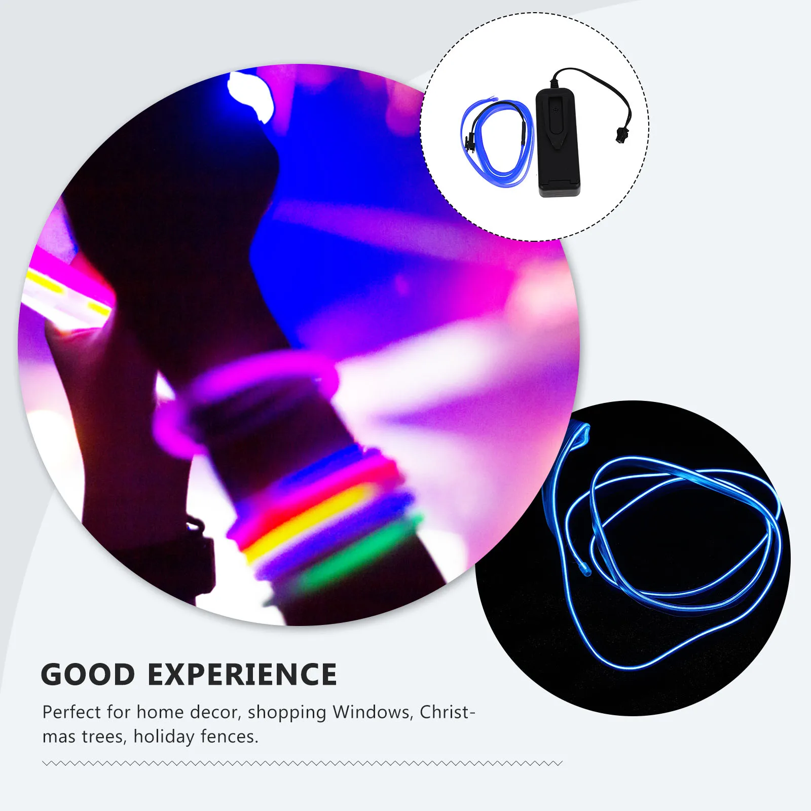 

LED Neon Lights Rope Waterproof Flexible Glow in the Dark Decorative Lighting for Home Party Car Clothes Stage Dance Costumes