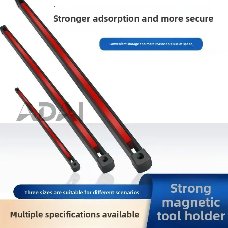 

Новая двусторонняя магнитная полка для инструментов, магнитная лента, железный держатель на присосках для хранения и организации инструментов