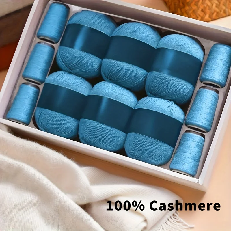 

100% Cashmere Soft Yarn 10.58oz+4.23oz - For Crochet Knitting Hats Clothing Valentine Gift | 24-hour Shipping