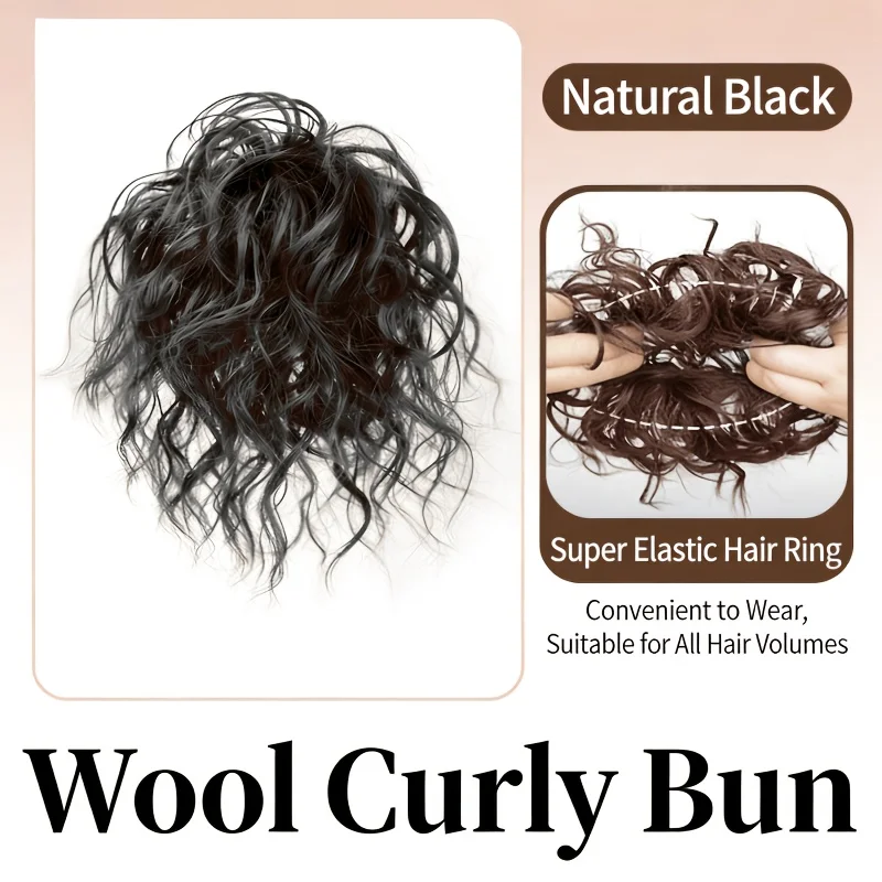 Soft-touch synthetic wig with heat-resistant long curls, suitable for daily wear and Halloween