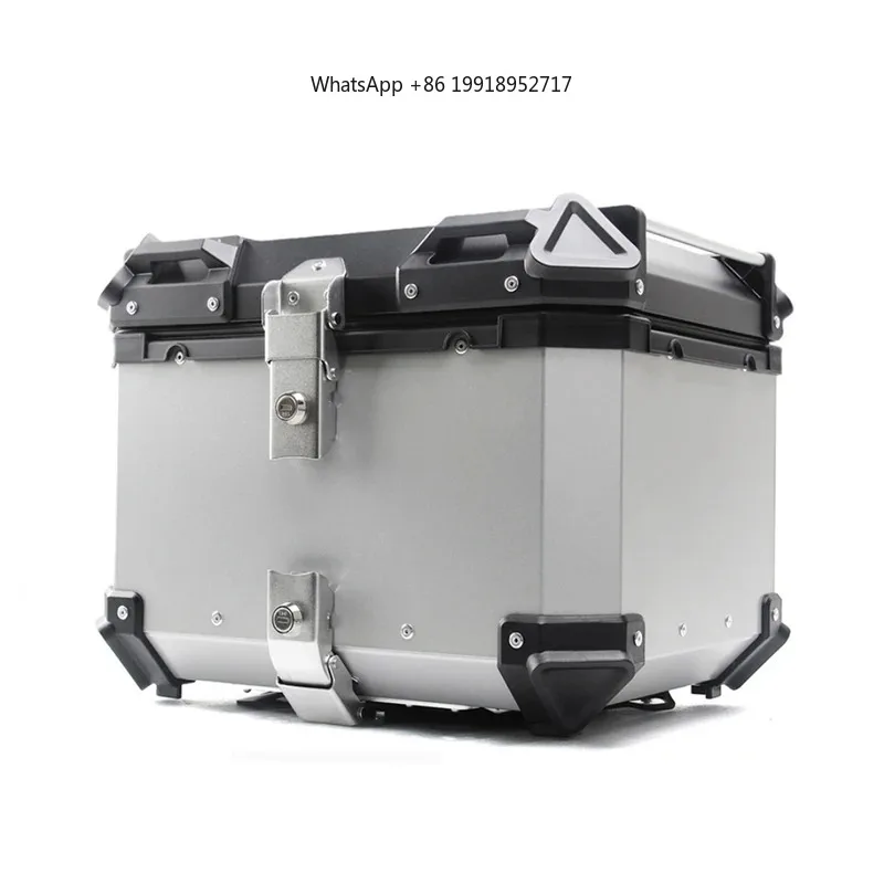 Factory Hot Selling Aluminum Motorcycle Box 28L/36L/45L/55L/65L/80L/100L Motorcycle Rear Lage Case Universal Waterproof Moto Top