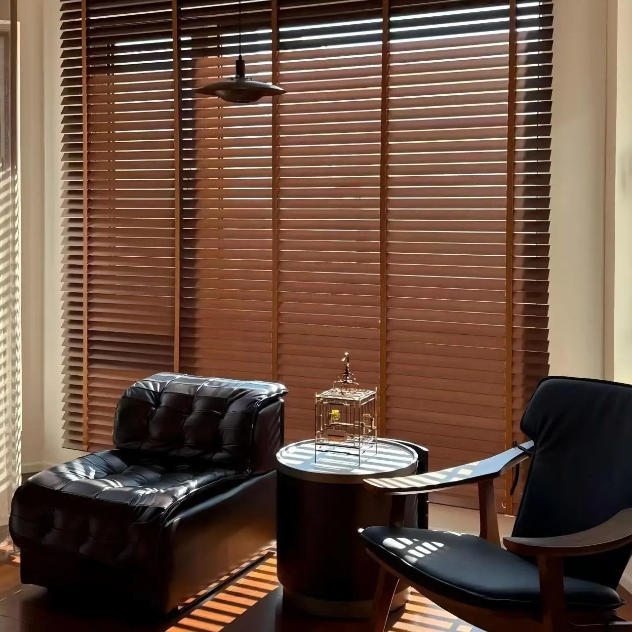 Premium export wood blinds. Basswood crafted. UV & fade resistant. Smooth operation. Global standards. Custom fit. Order today!