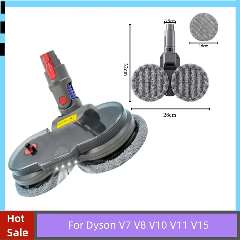 For Dyson V7 V8 V10 V11 V15 Vacuum Cleaner Mop Attachment with Removable Water Tank Electric Wet Dry Mopping Head