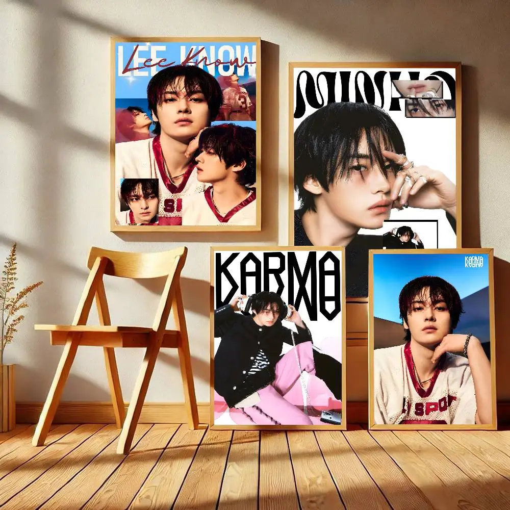 Korean Actor L-Lee Know Vintage Posters Sticky Vintage Room Home Bar Cafe Decor Kawaii Room Decor