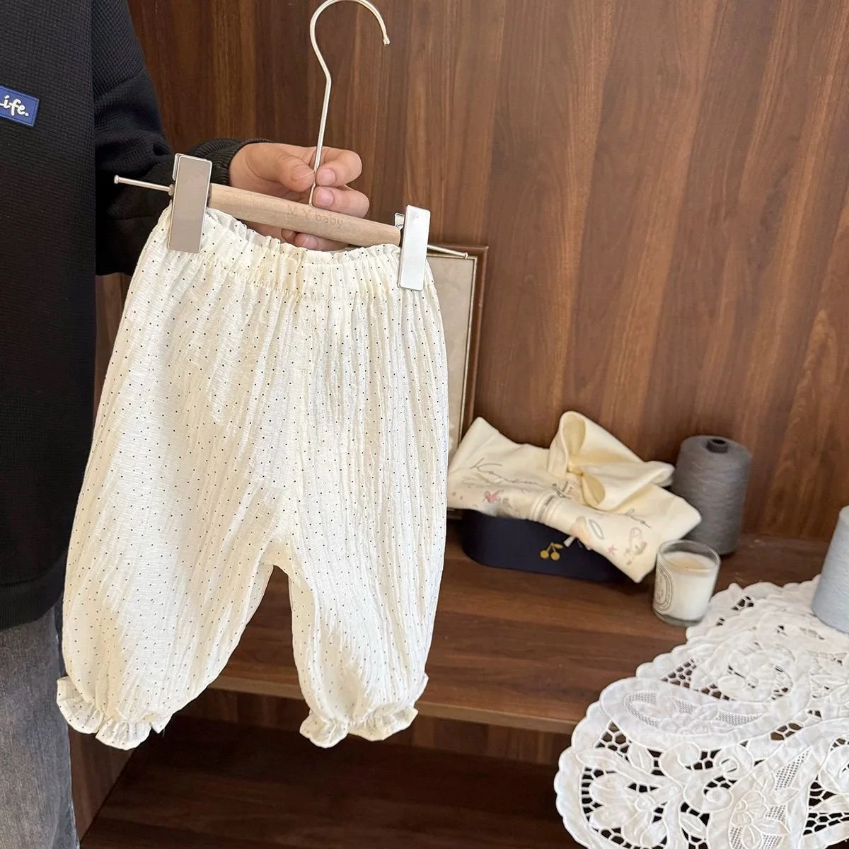 Baby Girl's Cool Fast Casual Lantern Pants Baby Girl's Summer 2026 New Thin Mosquito Proof Pants for Girls