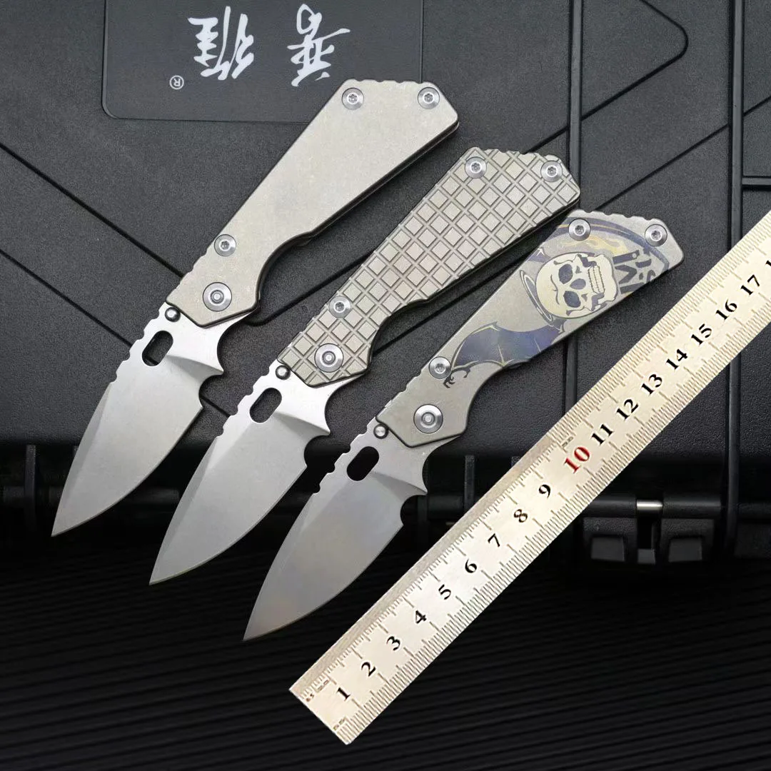 

Strid PT small folding knife 154CM Blade TC4 titanium Outdoor Survival Camping Tactical Gear Combat Defense EDC Pocket knives