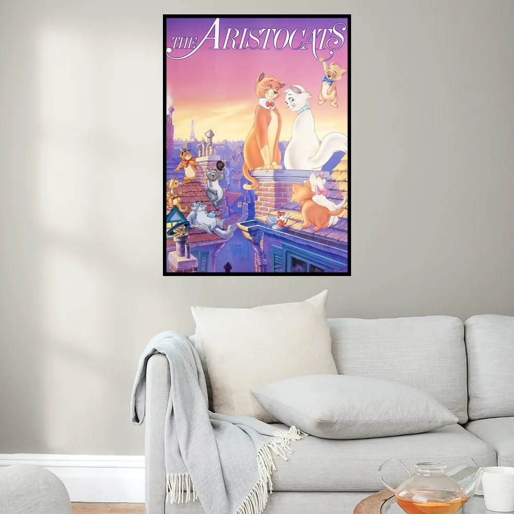 Disney The Aristocats Marie Poster Prints Wall Painting Bedroom Living Room Decoration Office Small