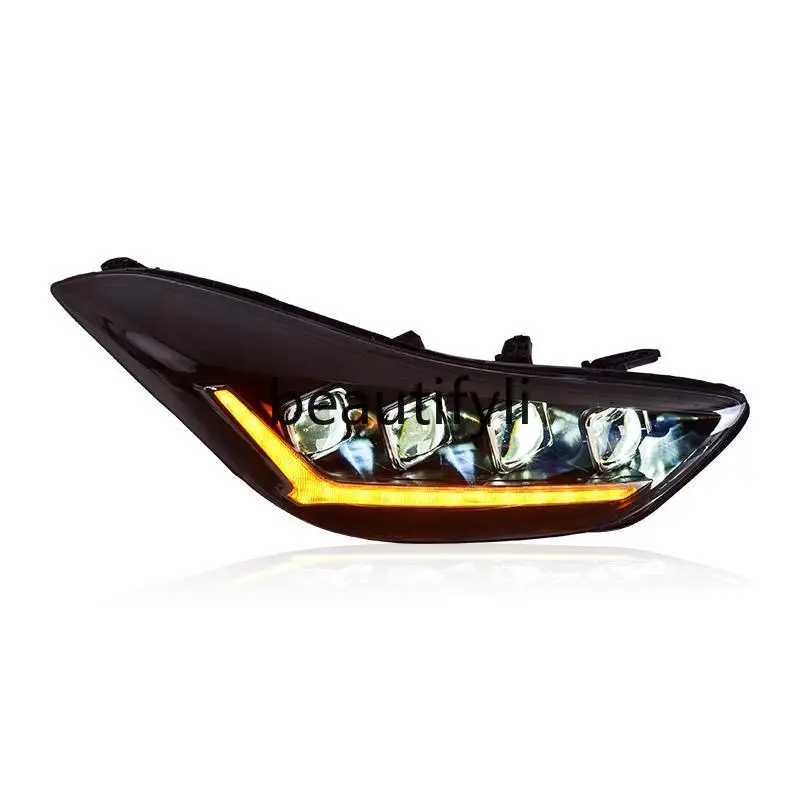 

Dedicated to XD headlight assembly 12-16 modified LED lens dynamic daily running water turn signal