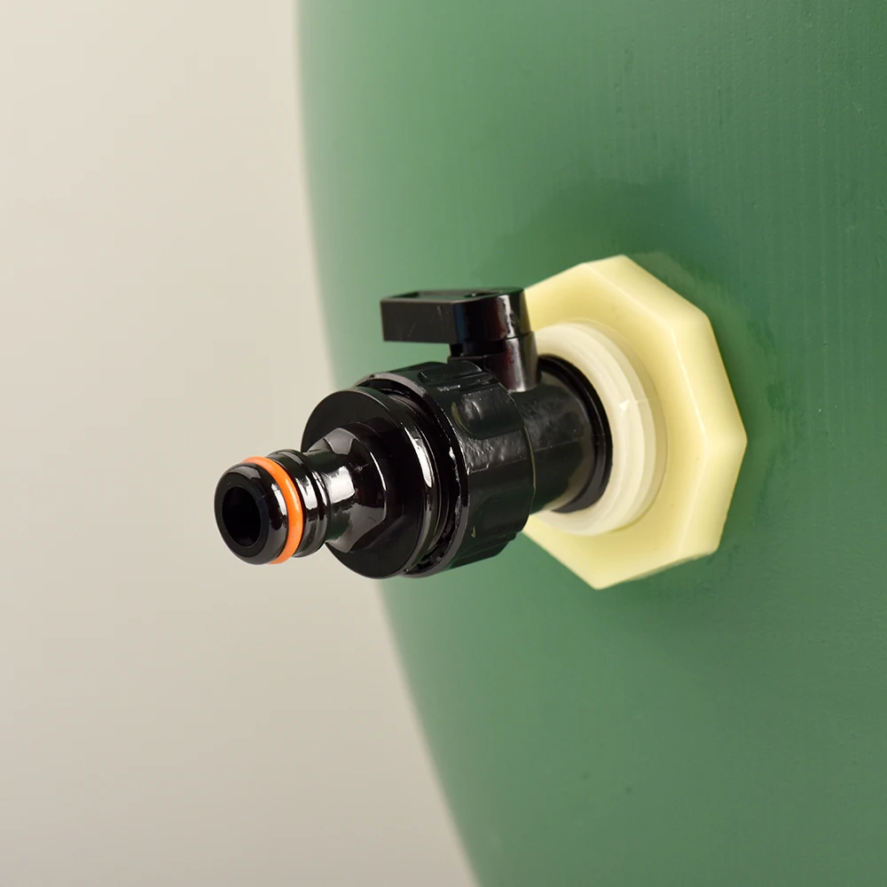 Rain Barrel Overflow Kit with 16mm Quick Joint, Thru-Bulk Pipe Fitting, For Rain Barrels Water Tanks Pools Garden Hose Fitting view 3