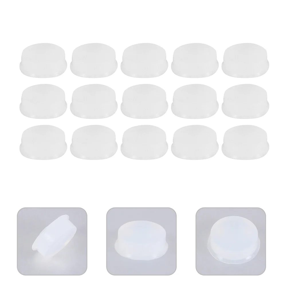 24 Pcs Plug Key Caps for Flute Flutes Plugs Accessories Hole Supplies Silicone Cover Silica Gel Open Repair Parts