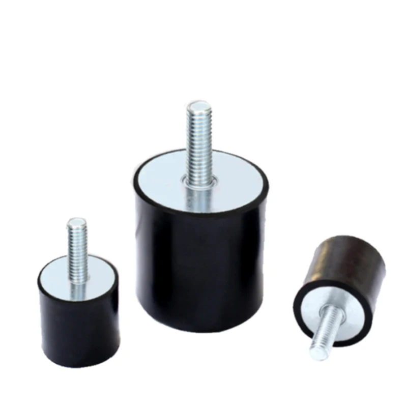 4 Pack Thread Rubber Mounts, M4 M5 M6 VE Shock Absorber Anti Vibration Mounts Bobbin Isolator Cylindrical Shock Absorber