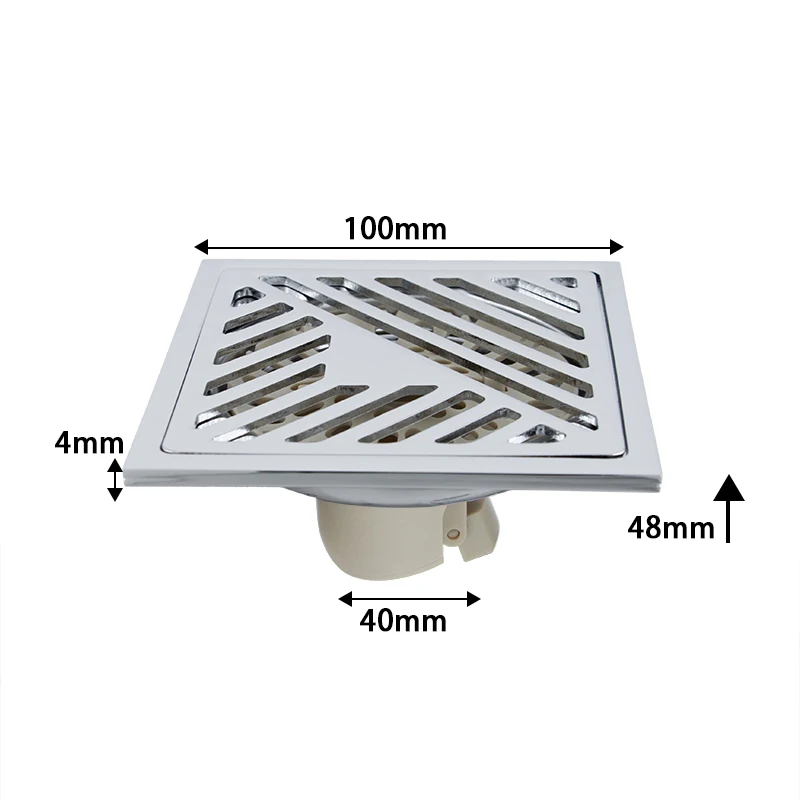 Stainless steel floor drain, insect, deodorant, large capacity, thickened, suitable for shower room, kitchen and bathroom.