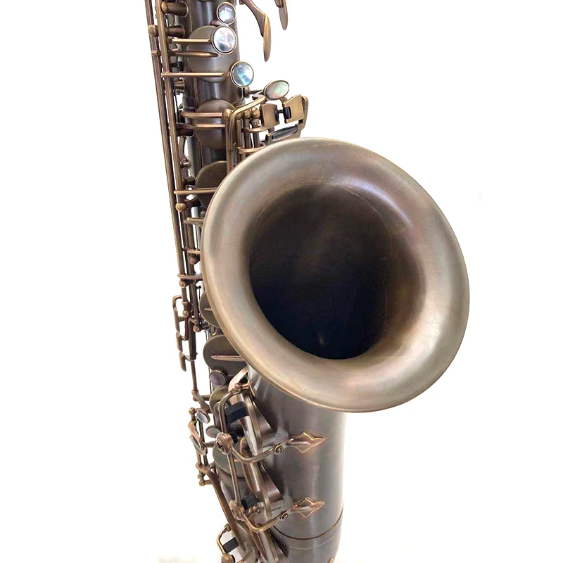Red Antique Saxophone Manufacture Production Yellow Brass Material Body Tenor Saxophone