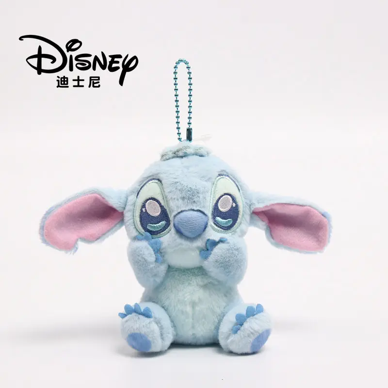 سلسلة مفاتيح ديزني الأصلية على شكل دمية لوسو اللطيفة، دمية ناعمة ورقيقة على شكل فراولة، قلادة للحقيبة، زينة للحقائب للنساء والأزواج، شخصية كرتونية