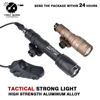 Tactical Surefir SF M300 M600 Flashlight Strong Light AXON Switch Fit 20mm Picatinny Rail Airsoft Outdoor game Toy lamp