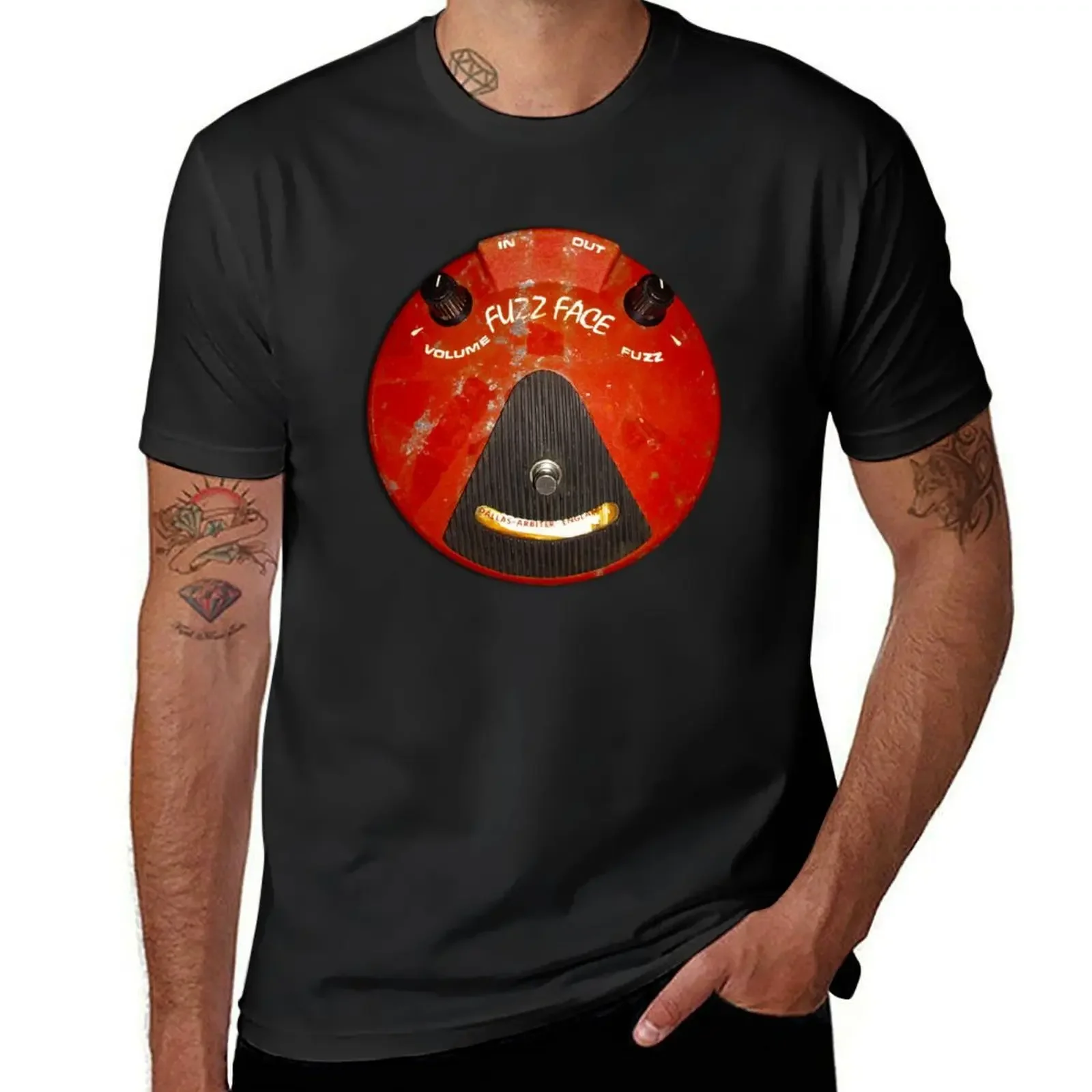 Dallas Arbiter Fuzz Face - Vintage Guitar Pedal T-Shirt customizeds mens plain t shirts