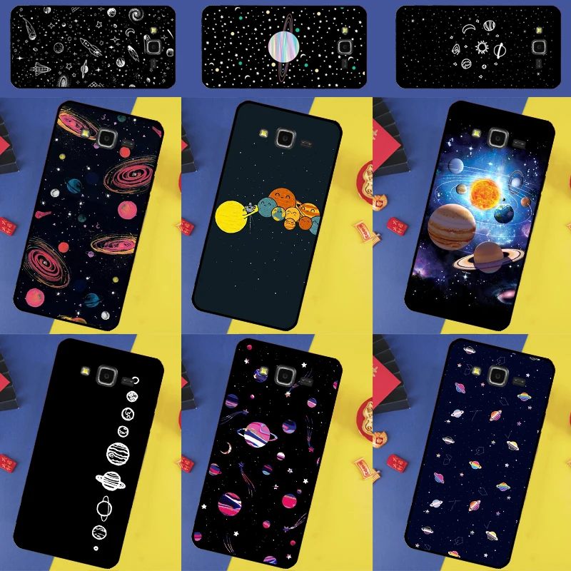 Outer Space Planet Stars Moon Case For Samsung Galaxy J3 J5 J7 J1 2016 A3 A5 2017 A6 A7 A8 A9 J8 2018 J4 J6 Plus Cover