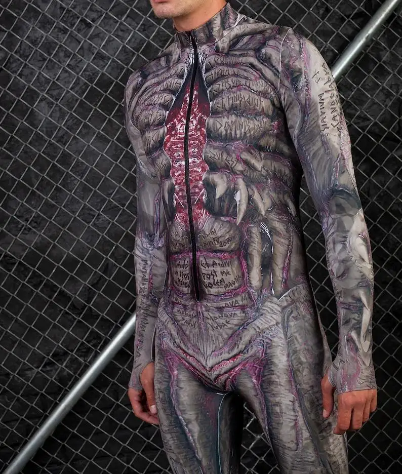 IOOTIANY 3D-Druck Roboter Punk Jumpsuit Catsuit Sexy Damen Cosplay Kostüme Zentai Halloween Bodysuit 2026 – Detail 14