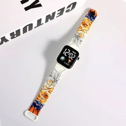 Anime Goku Led Sports Watche Cartoon Dragon Ball Men Wrist Watches Anime Smart Electronic Square Digital Watch Kid Christmas Toy