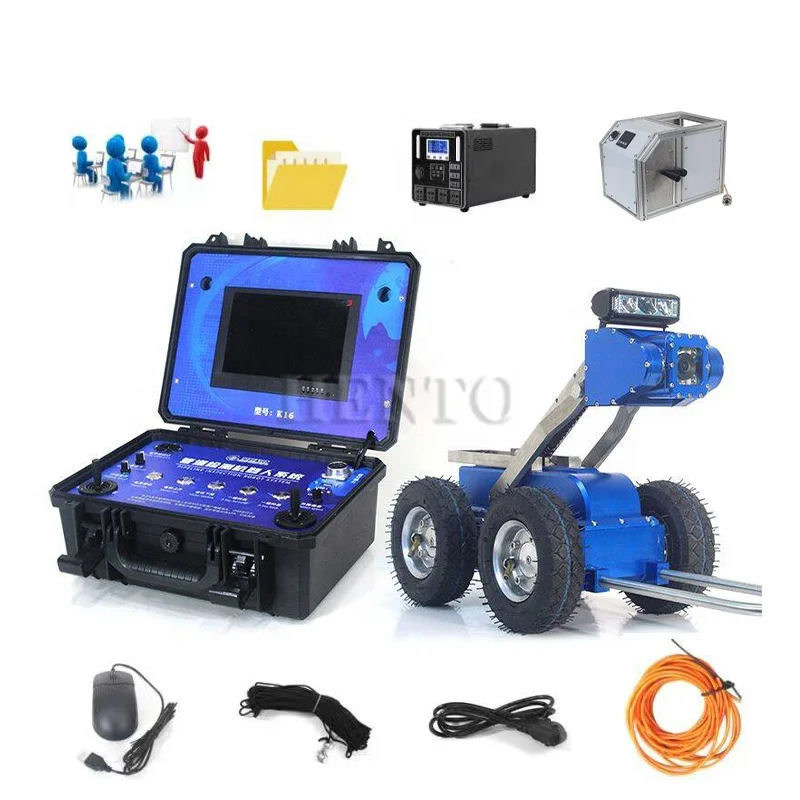 Automatic Waterproof Pipeline Inspection Robot Camera / Pipeline Inspection Device / Pipeline Robot